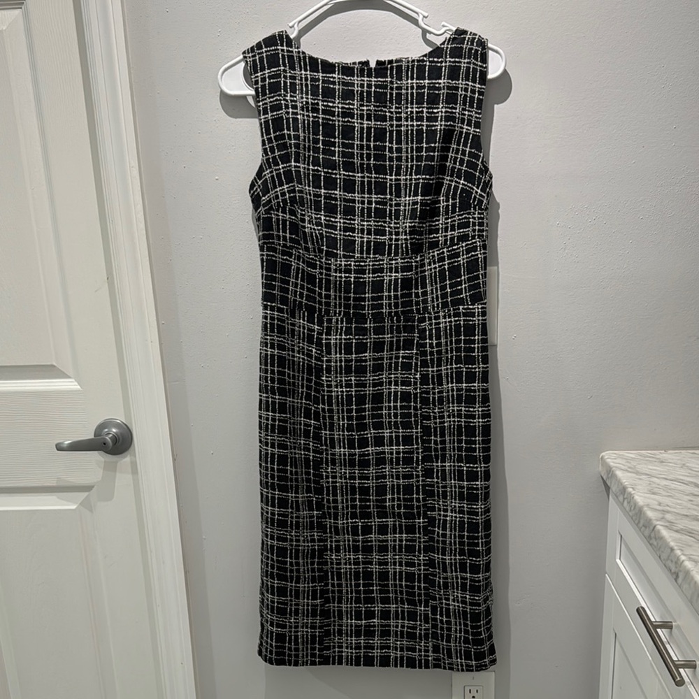 Merona Black and White Sleeveless Sheath Dress